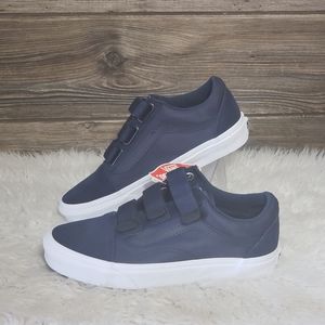 white velcro vans womens